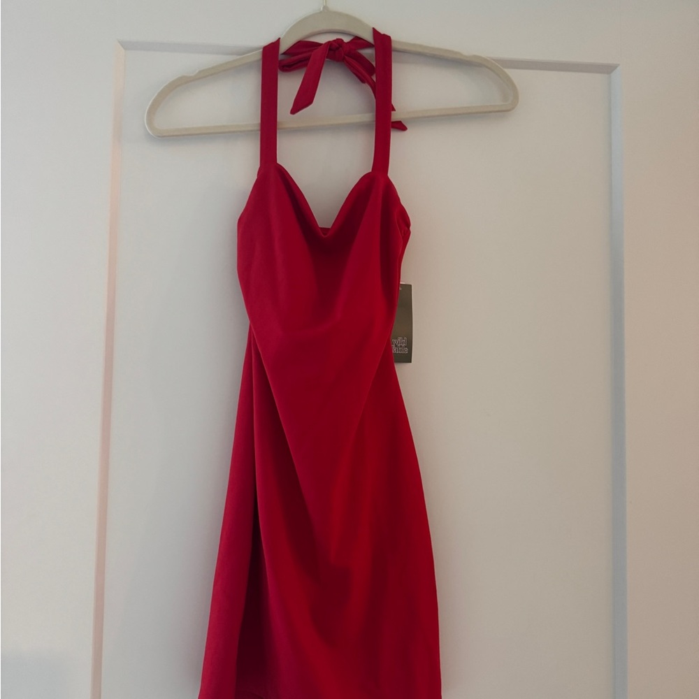 Wild Fable Red Halter Mini Dress